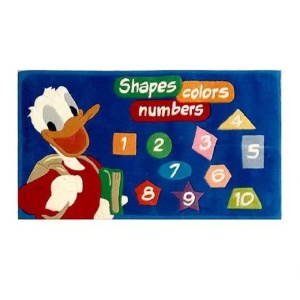 Χειροποίητο Χαλί Disney Donald Duck Shapes Colours Numbers (115x168cm) DH016B