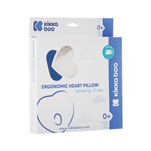 Μαξιλάρι Memory Foam Ergonomic Pillow Kikkaboo Heart White