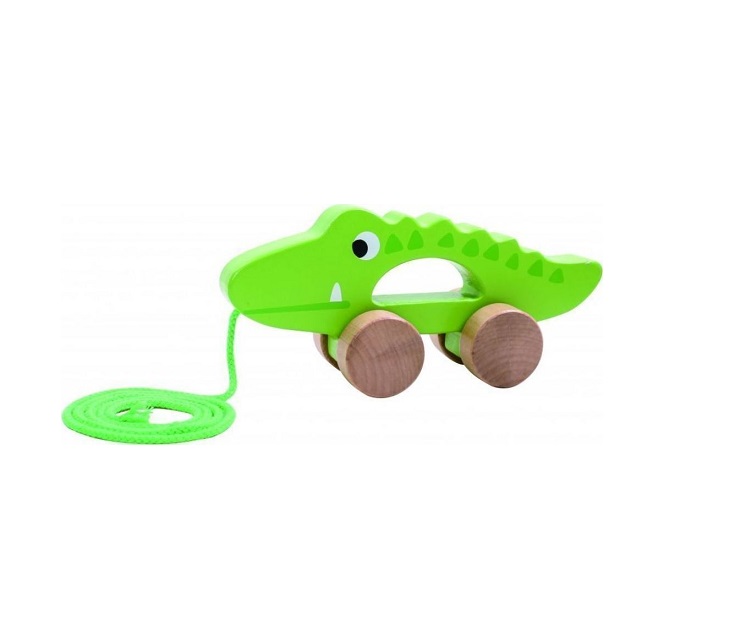Ξύλινος Κροκόδειλος Συρόμενος Tooky Toys