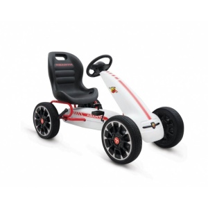 Παιδικό Αυτοκινητάκι Go Kart με πετάλια Abarth 500 Assetto White Byox