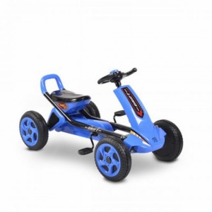Παιδικό Αυτοκινητάκι Go Kart με πετάλια Drift Blue Moni