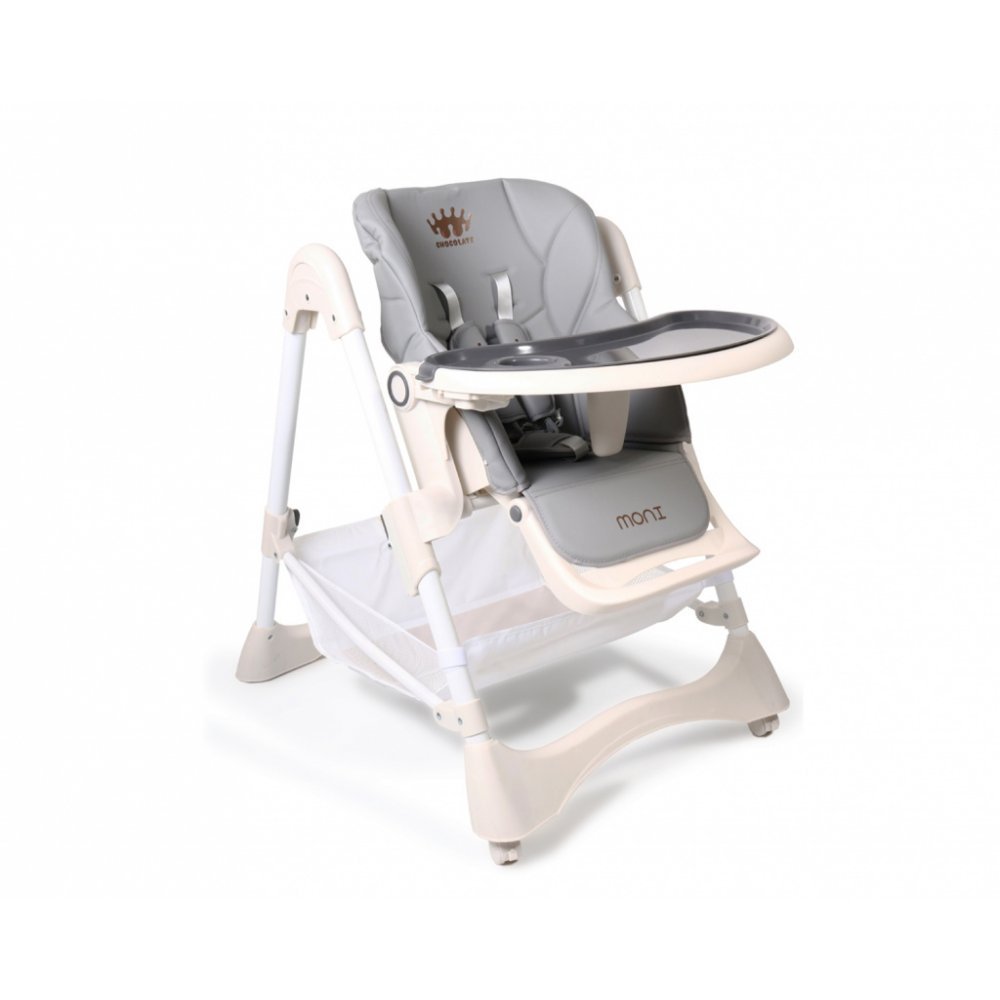 Καρεκλάκι Φαγητού Chocolate Grey Moni - Image 3