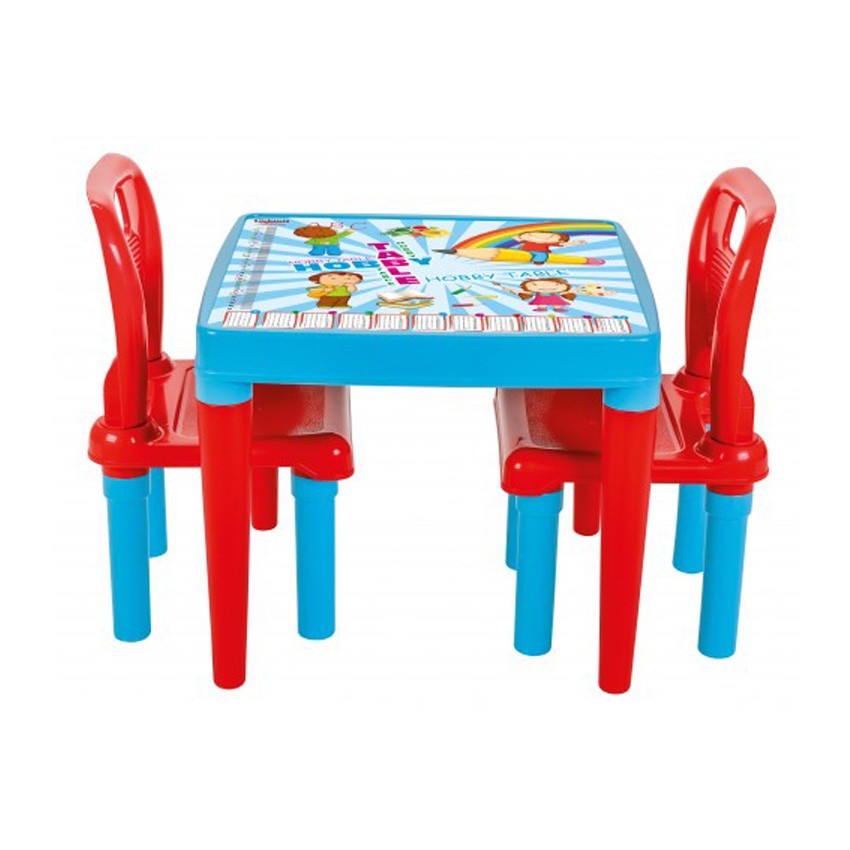 Παιδικό Τραπεζάκι με 2 Καρέκλες Hobby Study Table Blue 03414 Pilsan