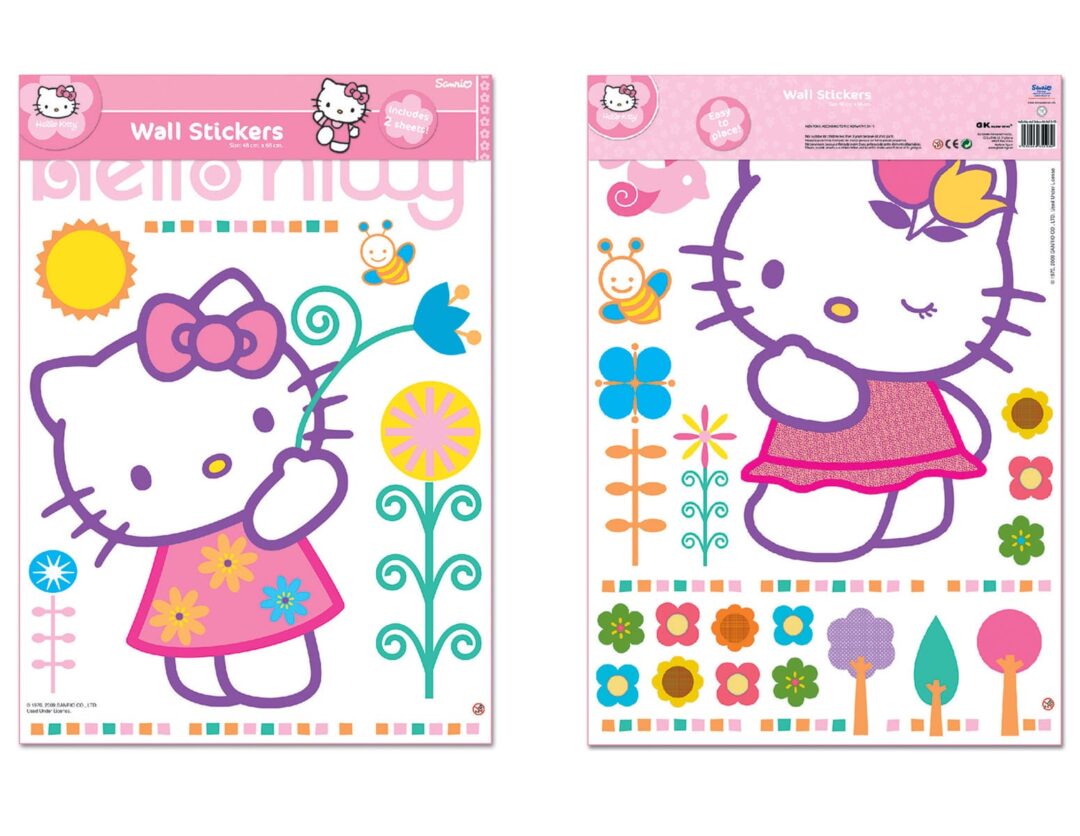 Hello Kitty αυτοκόλλητα τοίχου XL Ango