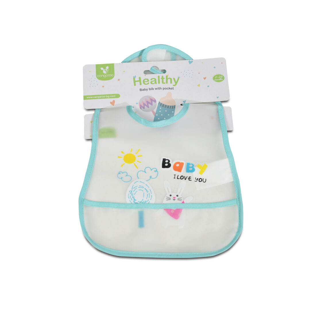 Σαλιάρα Βaby Bib Healthy Blue Cangaroo