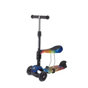 Scooter 3 in 1 Ride and Skate Rainbow Kikkaboo