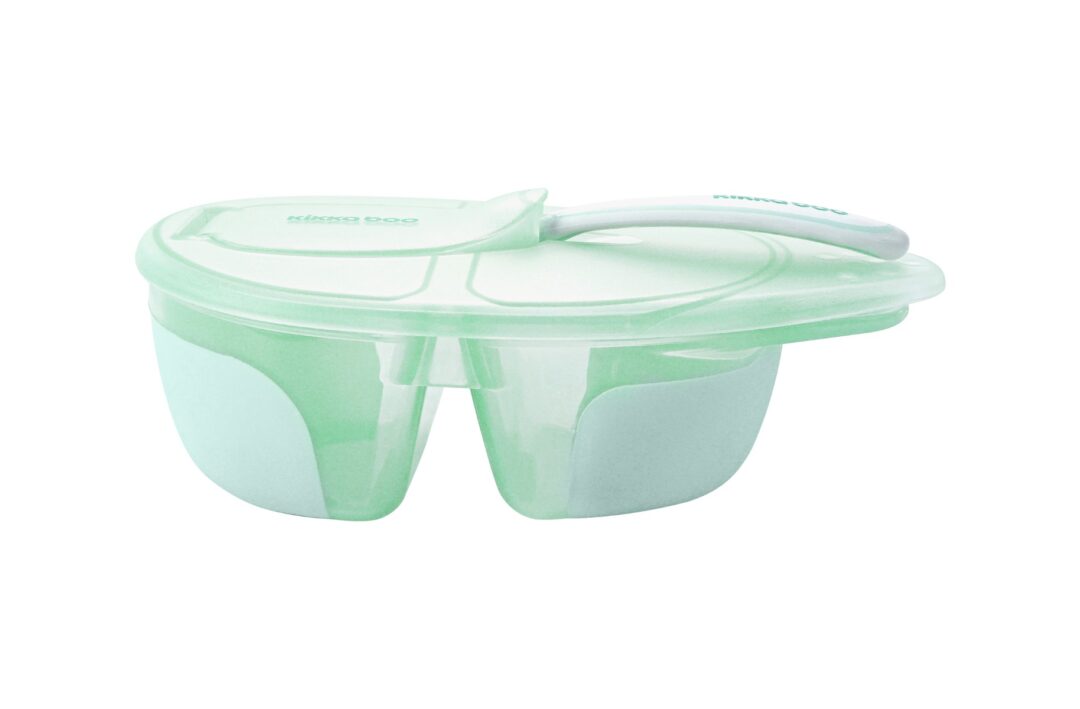 Δοχείο Φαγητού με Χωρίσματα και Kουτάλι Tasty Mint Kikkaboo